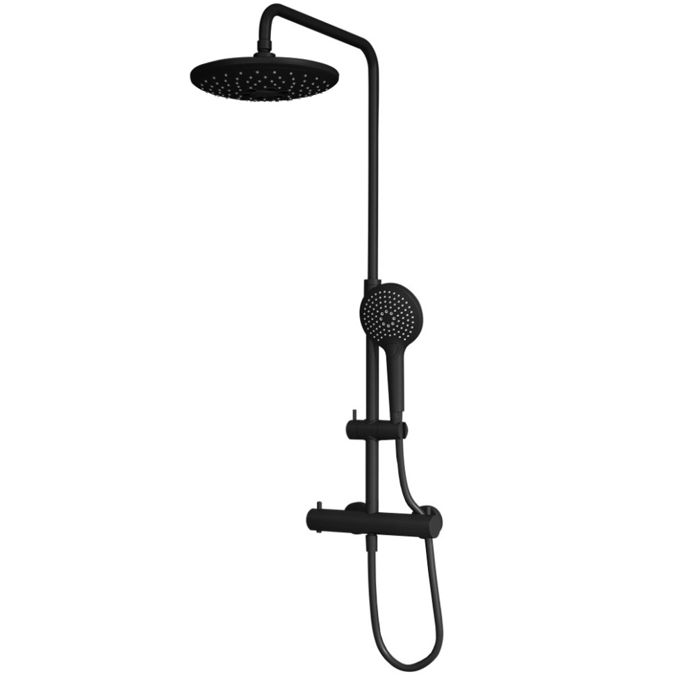 Душевая система Vitra AquaHeat Bliss A4720536 175 черный матовый