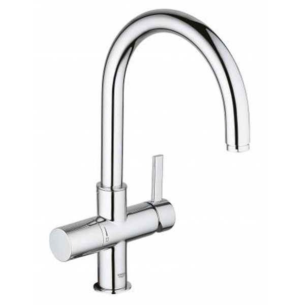 Смеситель для кухни, встроенный излив для питьевой воды, хром Grohe Blue Pure 33251000