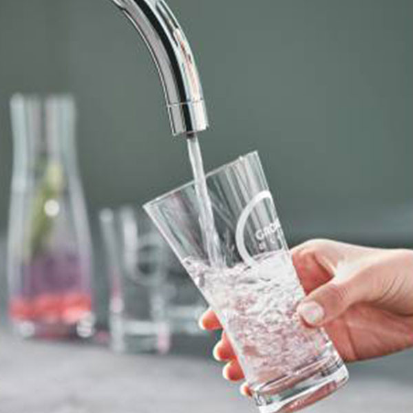 Смеситель для кухни, встроенный излив для питьевой воды, хром Grohe Blue Pure 33251000
