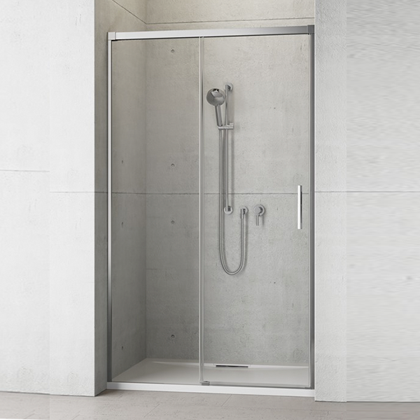 Душевая дверь 1100х2005, левая, прозрачное стекло, хром Radaway Idea DWJ 387015-01-01L