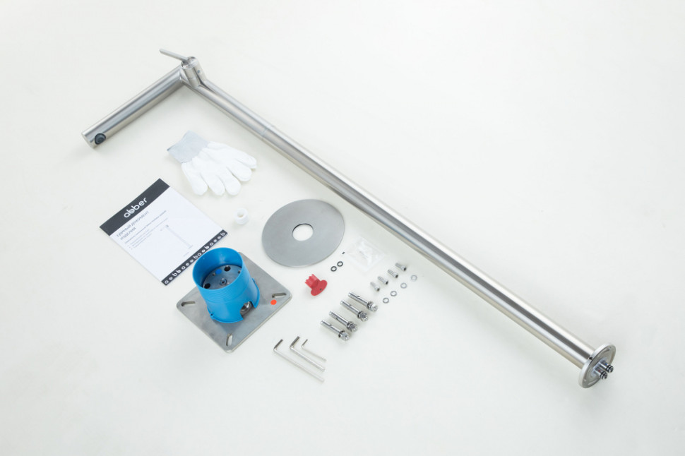 Смеситель ABBER Perfekte 316 AF8A40BST напольный для раковины, брашированная сталь