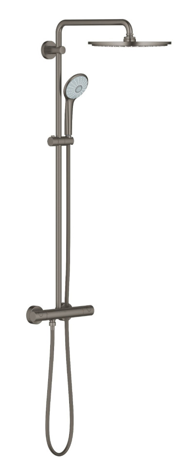 Душевая система Grohe Euphoria XXL 310 с термостатом для душа, цвет: темный графит, матовый (26075AL0)