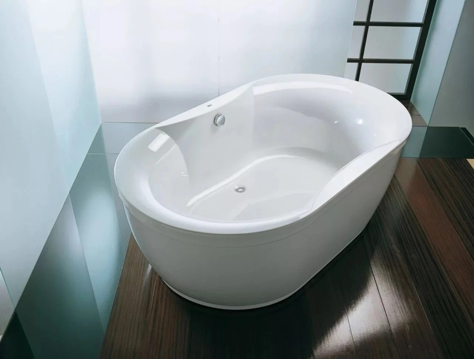 Ванна акриловая овал Kalpa San GLORIANA 190, BASIS раз без (в комплекте с каркасом, С/П)