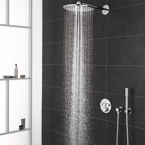 Душевая система GROHE Grohtherm SmartControl Perfect с душевым гарнитуром и верхним душем Rainshower