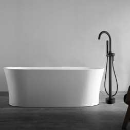 Смеситель ABBER Wasser Kreis AF8116B напольный, черный матовый