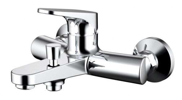 СМЕСИТЕЛЬ ДЛЯ ВАННЫ С КОРОТКИМ ИЗЛИВОМ BRAVAT ELER F6191238CP-01-RUS