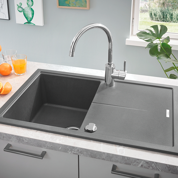 Мойка GROHE K400, 780 x 500 мм, серый гранит 31639AT0