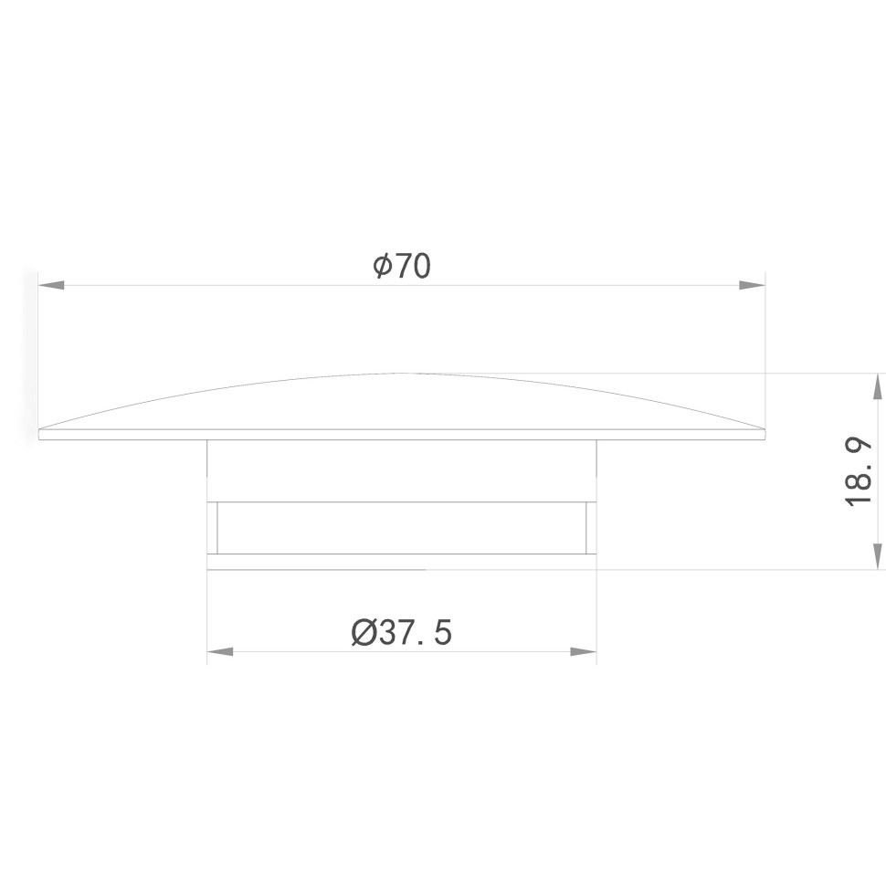 Накладка на слив ABBER AB0008MG золото матовое