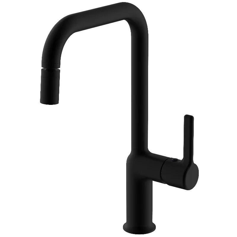 Смеситель для кухни, черный VODA Column Black CLM519B