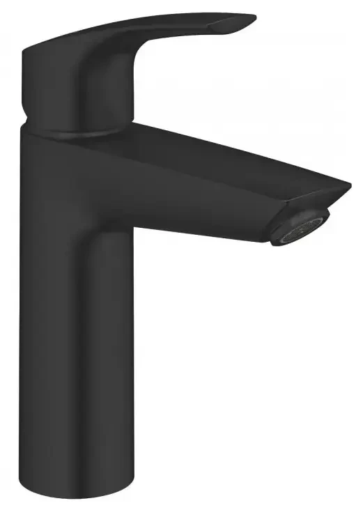 Смеситель однорычажный для раковины GROHE Eurosmart, 1/2″, размер M, матовый чёрный (233242433)