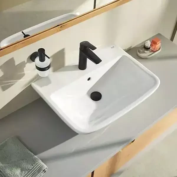 Смеситель однорычажный для раковины GROHE Eurosmart, 1/2″, размер M, матовый чёрный (233242433)