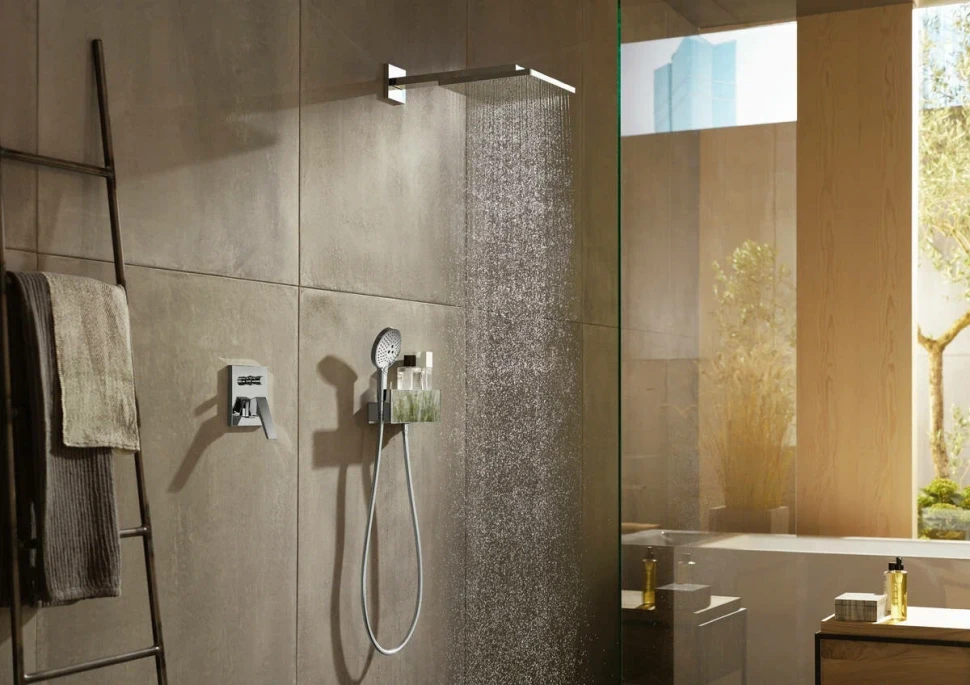 Верхний душ с кронштейном 300, хром Hansgrohe Raindance E 26238000