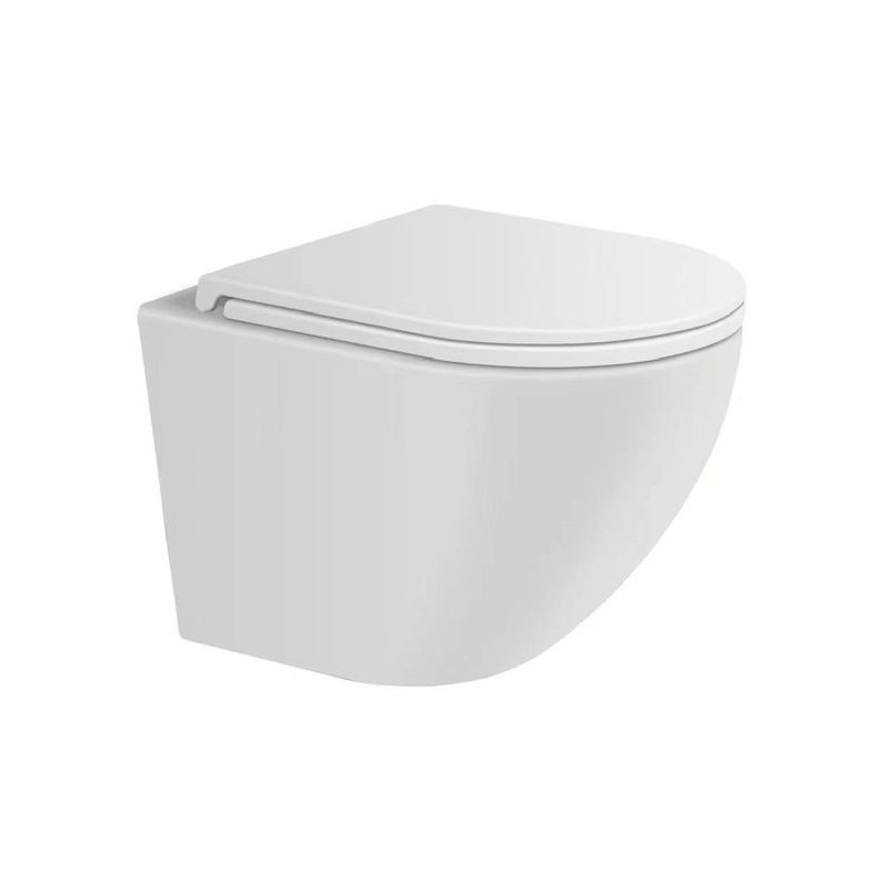 Унитаз подвесной SANITECO, Rimless, безободковый 525x370x290 мм