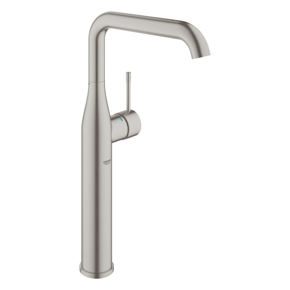Смеситель однорычажный для отдельностоящей раковины GROHE Essence, размер XL, цвет Суперсталь, (24170DC1)