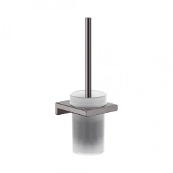 Туалетный ершик, комплект, шлифованный черный хром Hansgrohe AddStoris 41752340