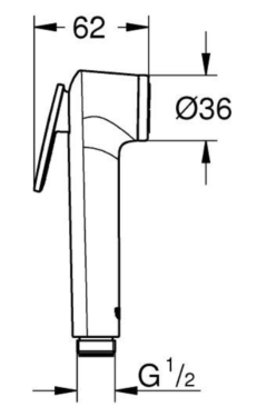 Смеситель для гиг.душа встроенный GROHE BauLoop 125078