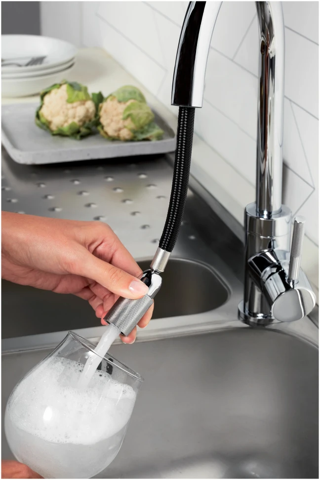 Смеситель для кухни, вытяжной излив, хром Jacob Delafon Edouard E23308-CP