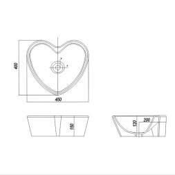 УМЫВАЛЬНИК SANITA LUXE LOVE IS WHITE
