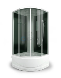 Душевая кабина ER3510TP-C4 1000*1000*2150 высокий поддон, тонированное стекло
