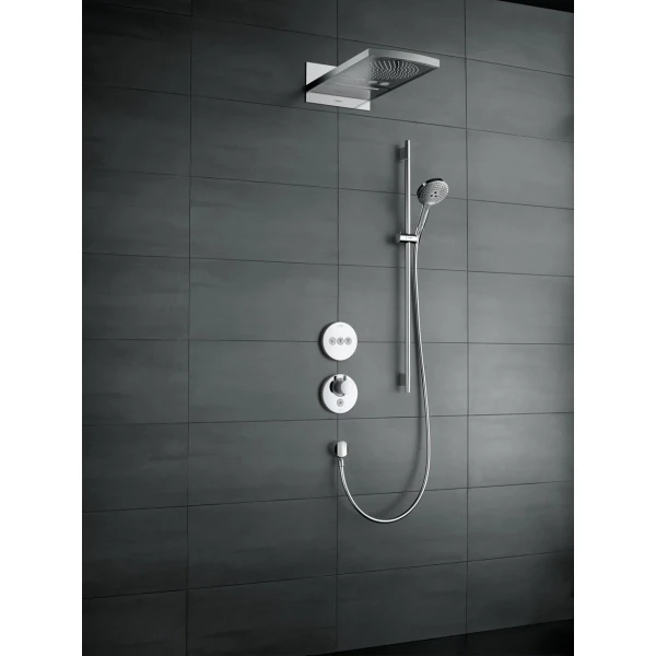 Термостат для душа, встраиваемый, на 2 потребителя, хром Hansgrohe ShowerSelect 15744000