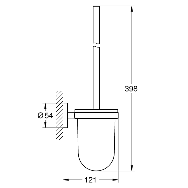 Туалетный ершик, комплект, хром Grohe Essentials 40374001