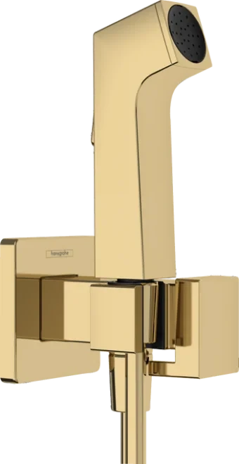 Гигиенический душ с держателем и шлангом 1250, золото Hansgrohe 29233990