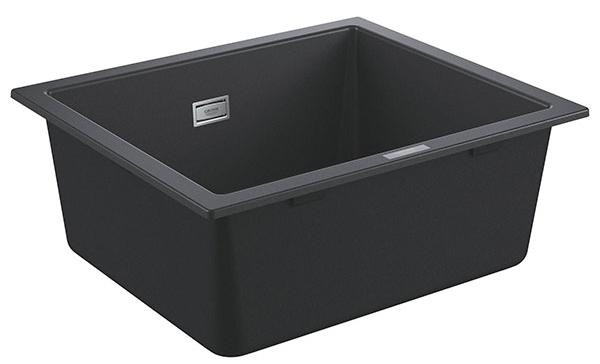 K700U 60-C 53,3/45,7 1.0 Композитная мойка с одной чашей, с корзинчатым вентилем и автомат. слив