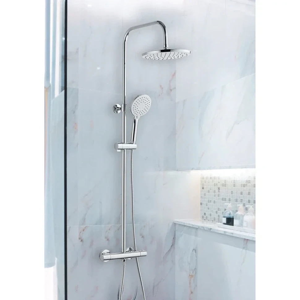 Душевая система с термостатом для душа, хром ESKO STT2400