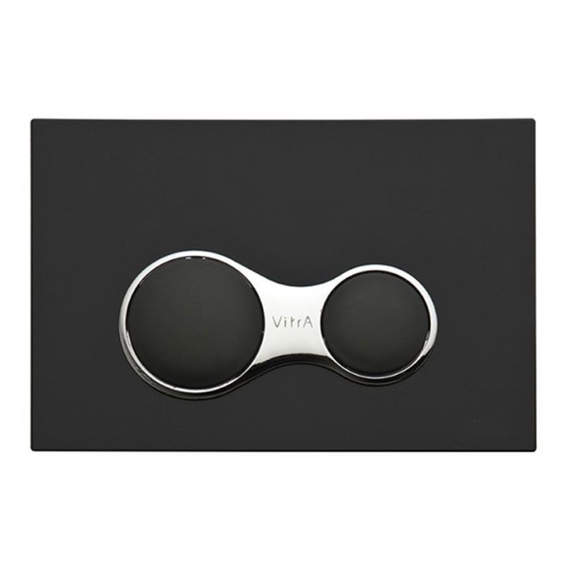 Клавиша смыва Vitra 740-0411 пластик матовый черный 245