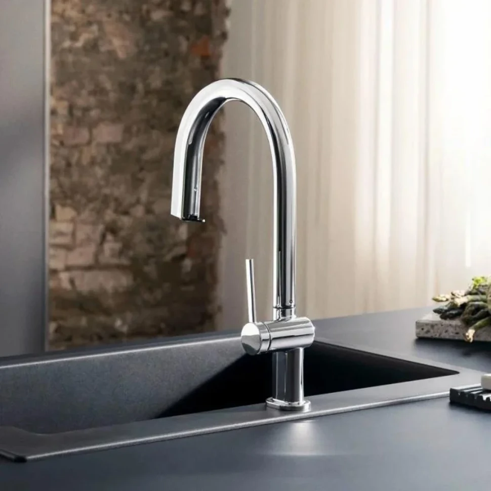 Смеситель для кухни, вытяжной излив, подключение к фильтру, хром Hansgrohe Aqittura M91 76826000