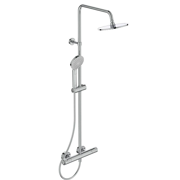 Душевая система с термостатом для душа, 3 вида струи, хром Ideal Standard Ceratherm A7225AA