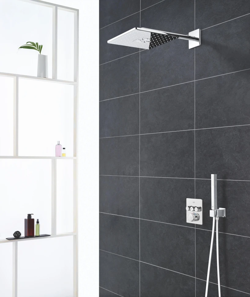 Верхний душ с кронштейном 310, 2 режима струи, хром Grohe Rainshower 310 SmartActive 26479000