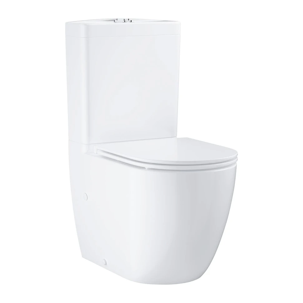 Унитаз напольный с бачком и сиденьем, альпин-белый Grohe Bau Ceramic 39910000/39912000/39913000