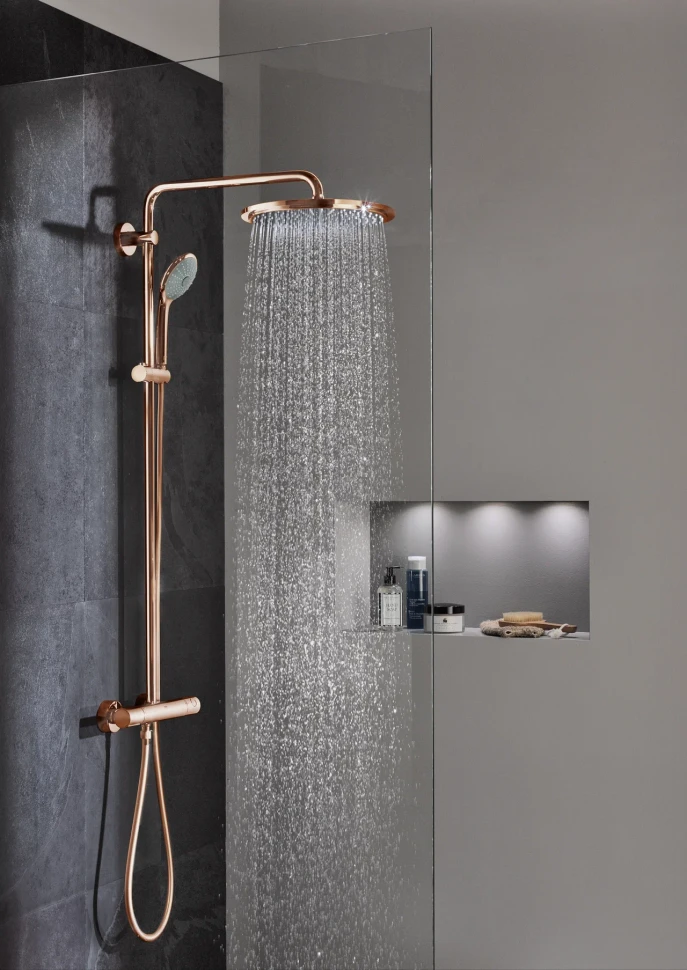 Душевая система с термостатом для душа, теплый закат глянец Grohe Euphoria XXL 310 26075DA0