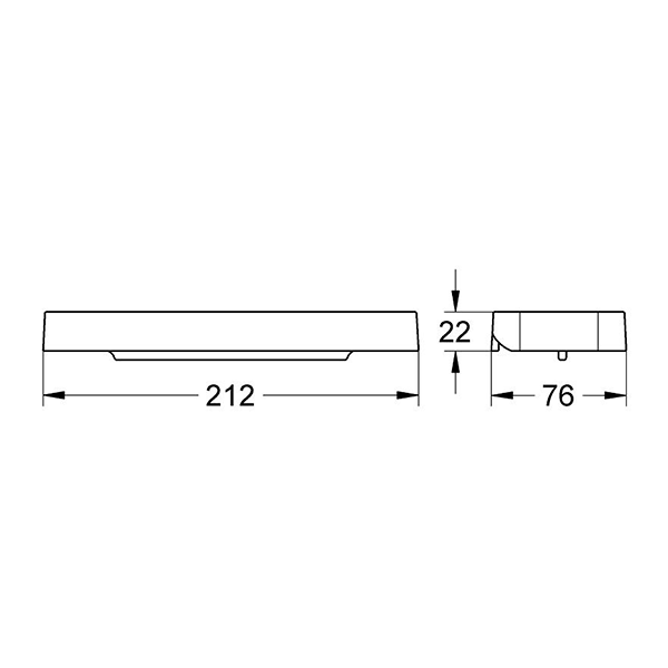 Полочка, пластик, белая Grohe Eurosmart Cosmopolitan 18349L02