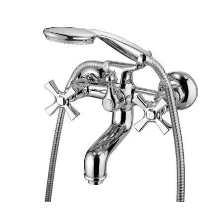 LM2502C Бенефит Смеситель для ванны с коротким изливом, хром (к/к 8)