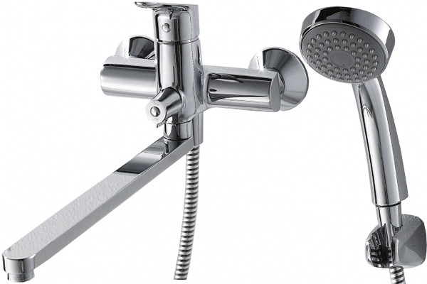 F64898C-LB BRAVAT DROP Смеситель для ванны с длинным изливом (к/к 4)