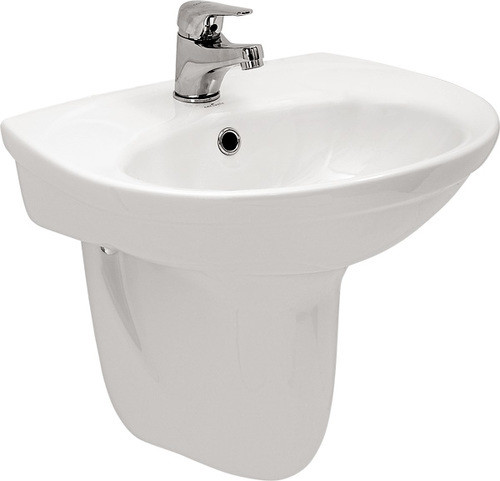 Раковина для постамента полупостамента Cersanit Eko S-UM-E55 1-w 55