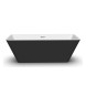 Ванна акриловая отдельностоящая Harmony-T 1680 Black