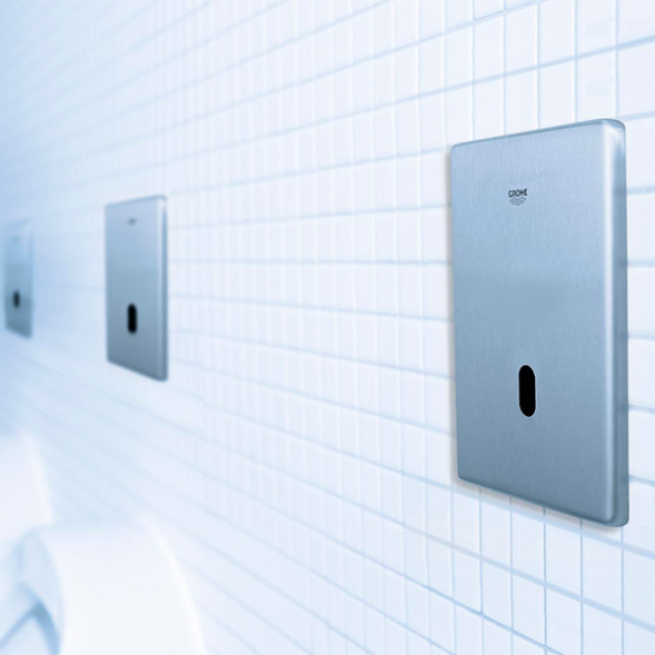 Панель смыва для писсуара, инфракрасная, суперсталь Grohe Tectron Skate 37321SD1