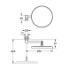 Зеркало косметическое, холодный рассвет матовый Grohe Selection 41077GN0