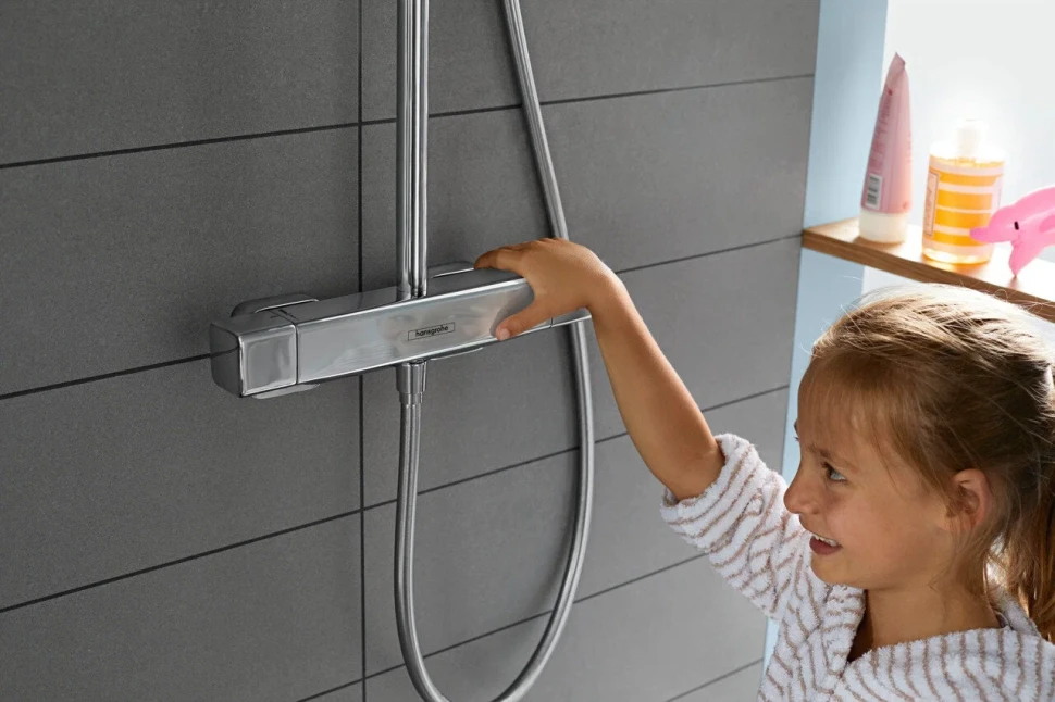 Душевая система с термостатом для душа, хром Hansgrohe Croma E Showerpipe 280 27630000