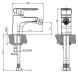 F3239218CP-1-RUS Смеситель Bravat Eler для биде