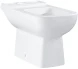 Унитаз напольный, приставной, безободковый, альпин-белый Grohe BauEdge Ceramic 39811000
