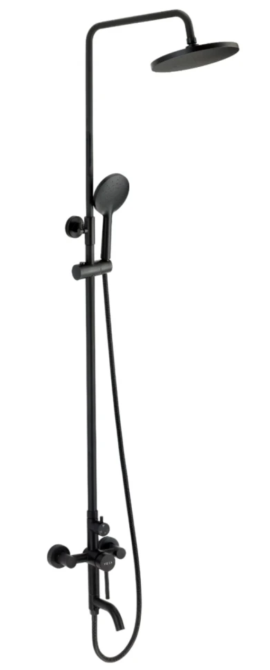 Душевая система со смесителем для ванны, черный VODA Vessel VST220VSLBlack
