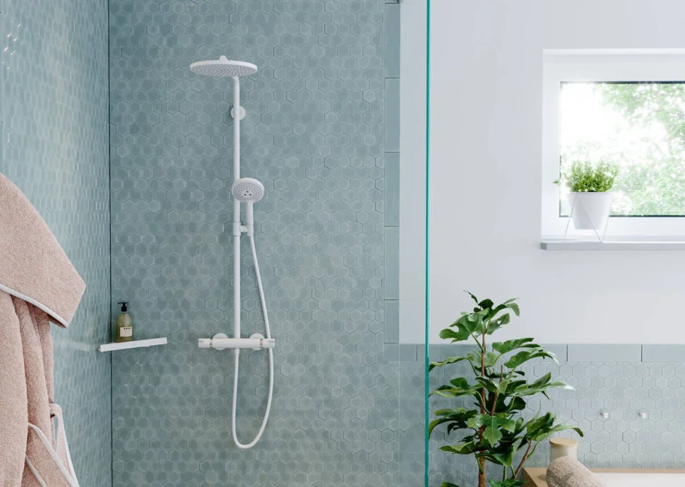 Душевая система с термостатом для душа, белый Hansgrohe Croma Select S 26890700