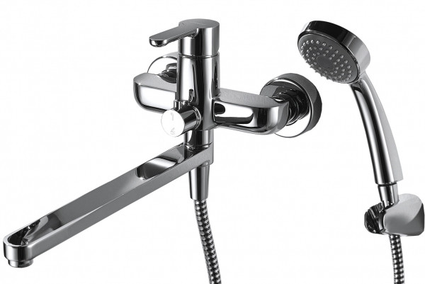 F63783C-LB BRAVAT STREAM ST0131 Смеситель для ванны, излив 300мм (к/к 4)