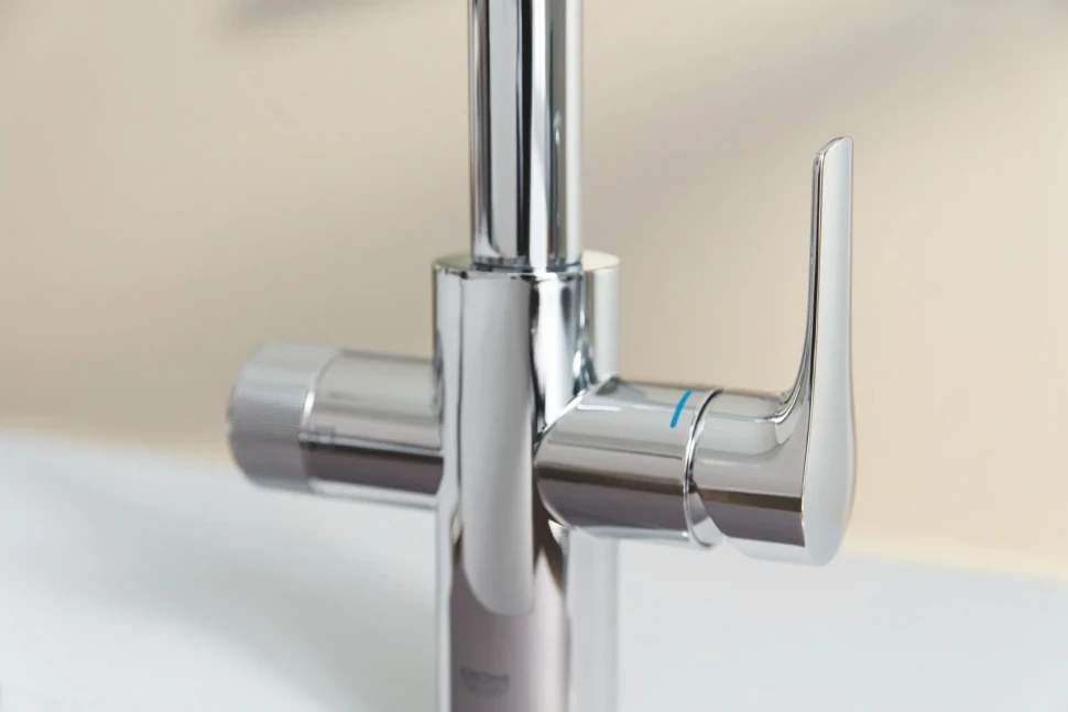 Смеситель для кухни, с возможностью подключения фильтра, хром Grohe Blue Pure BauCurve 30583000