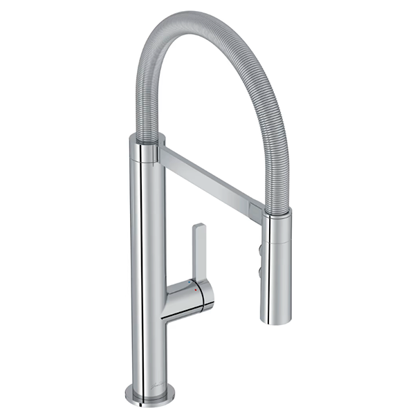 Смеситель для кухни, вытяжной излив, хром Jacob Delafon Spirale E23310-CP