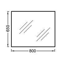 Зеркало 80 Jacob Delafon Ola EB1098-RU